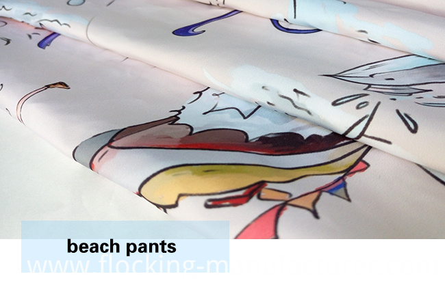Cartoon-Design Printed Beach Wear, Home Textiles Brushed Fabric